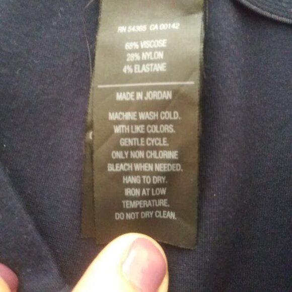 Nygard Luxe Slims women's size L 14-16 Navy Blue Pants - Picture 12 of 13